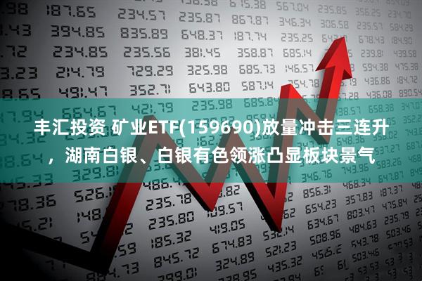 丰汇投资 矿业ETF(159690)放量冲击三连升，湖南白银、白银有色领涨凸显板块景气