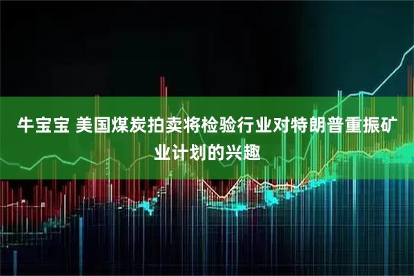 牛宝宝 美国煤炭拍卖将检验行业对特朗普重振矿业计划的兴趣