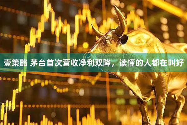 壹策略 茅台首次营收净利双降，读懂的人都在叫好